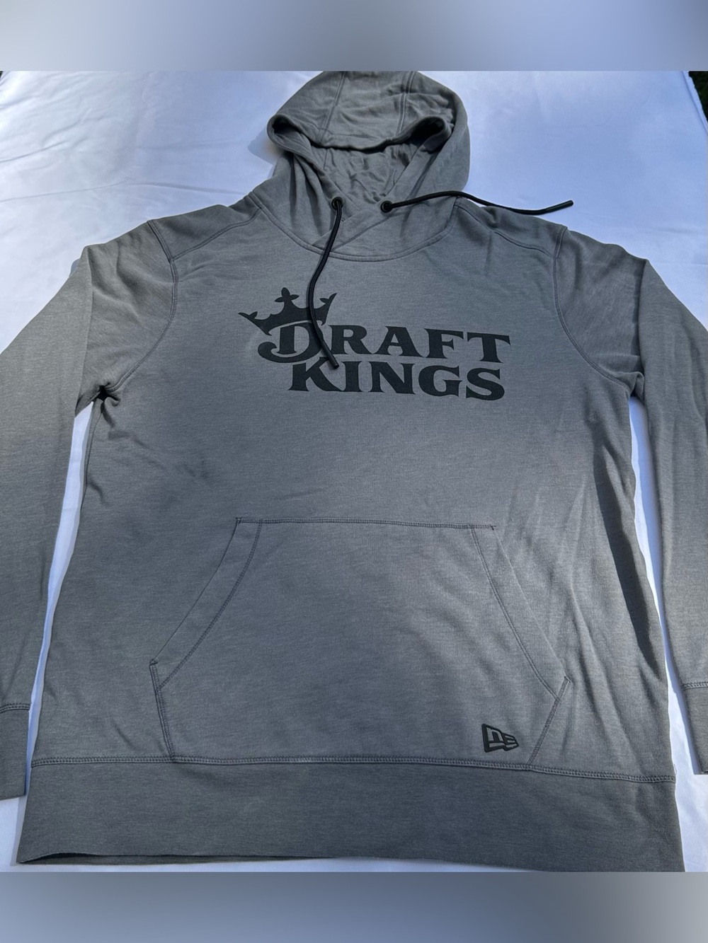 New Era Gray Draft Kings Zip-Up Hoodie